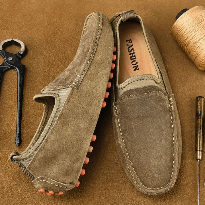 Crestview Handmade Driving Loafers - Desert Khaki