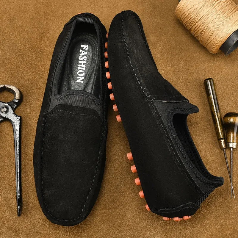 Crestview Handmade Driving Loafers - Midnight Black