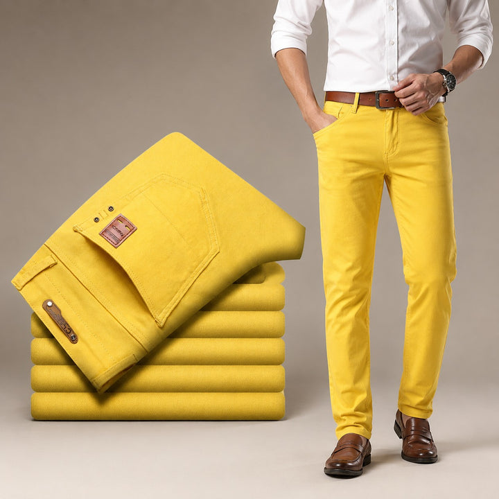 Cromwell Cotton Trousers - Saffron