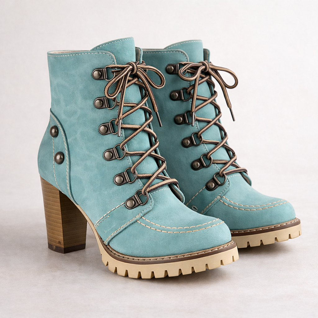 Harkness Hiker Block Heel Boots