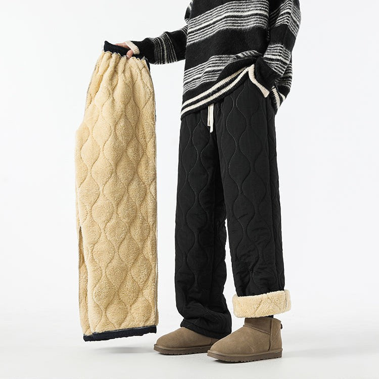 Davos Quilted Lounge Pants - Black