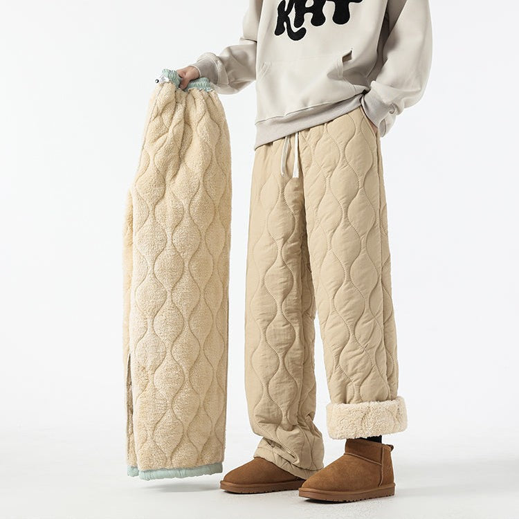 Davos Quilted Lounge Pants - Oatmeal