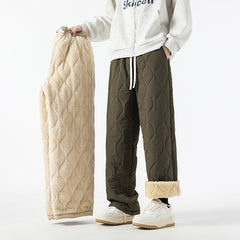 Davos Quilted Lounge Pants - Olive