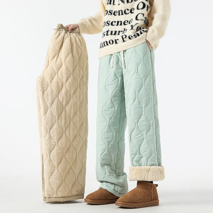 Davos Quilted Lounge Pants - Slate Blue