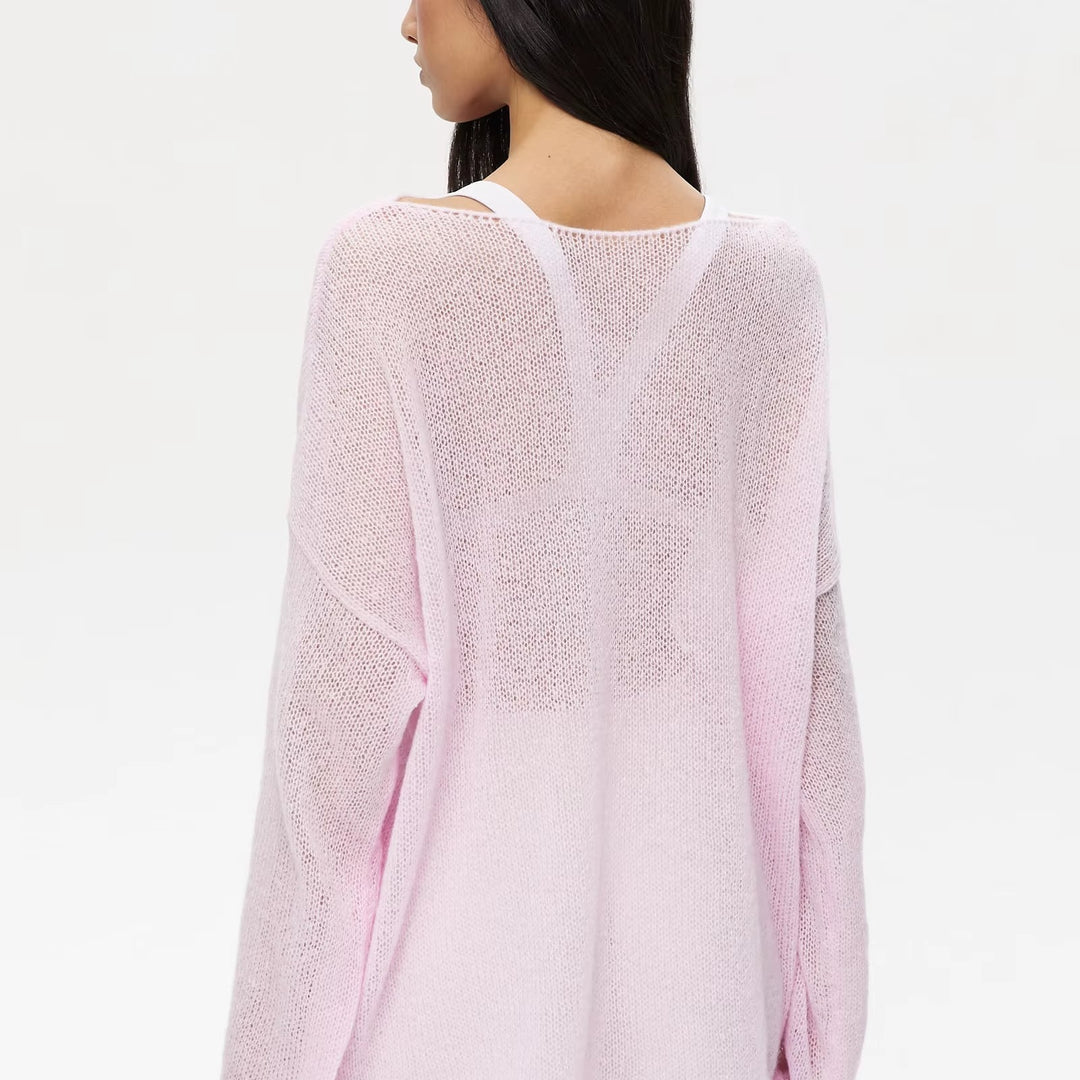 Aria Sheer Knit Pullover