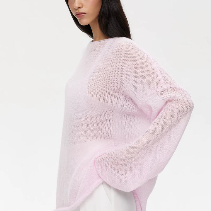 Aria Sheer Knit Pullover