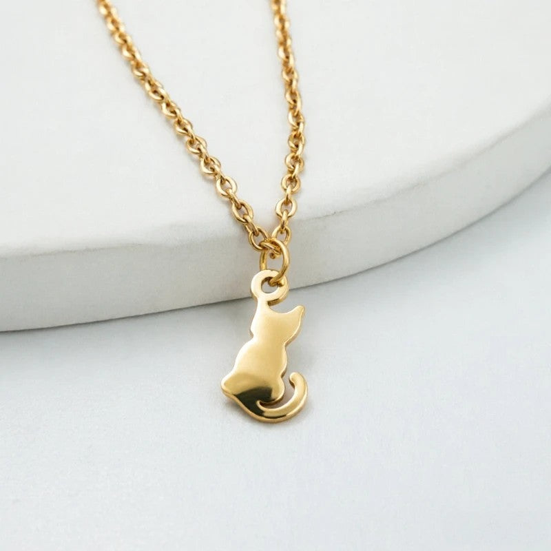 Deveraux Cat Necklace - Gold