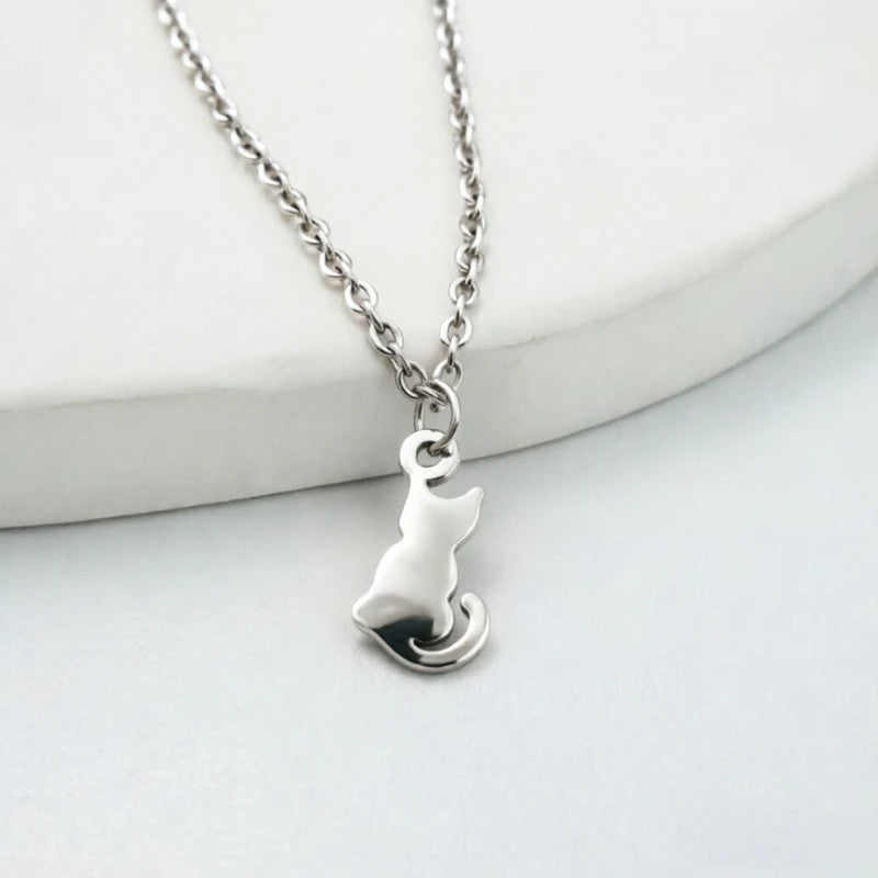 Deveraux Cat Necklace - Silver