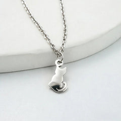 Deveraux Cat Necklace - Silver