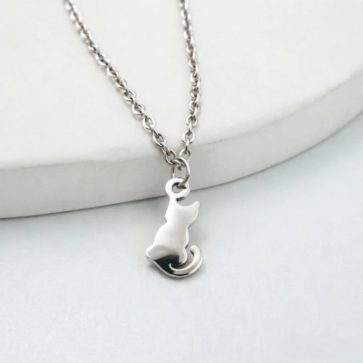 Deveraux Cat Necklace - Silver