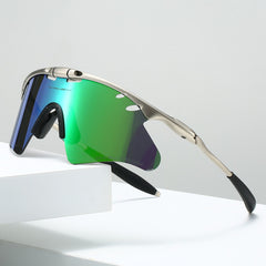 Drifter Polarized Sunglasses - Matte Black / Forest Green