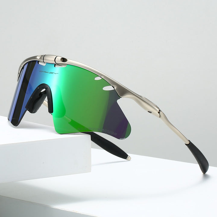 Drifter Polarized Sunglasses - Matte Black / Forest Green