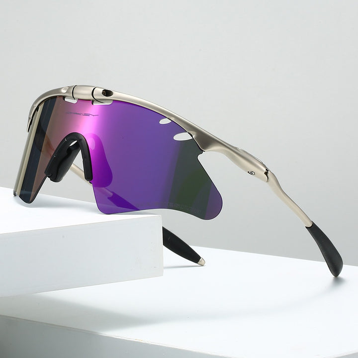 Drifter Polarized Sunglasses - Matte Black / Violet Mist