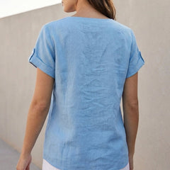 Estelle Split Neck Top