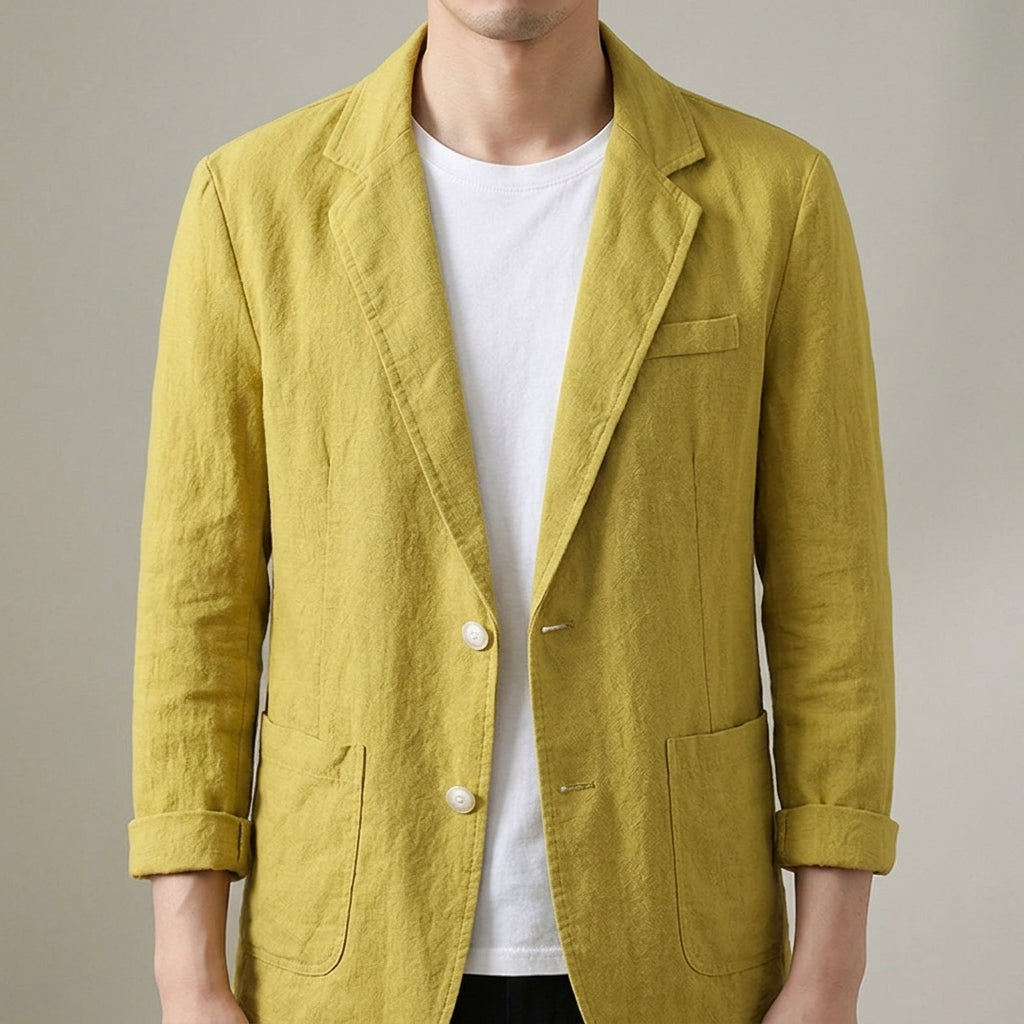 Sorrento Cotton-Linen Blazer