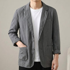 Sorrento Cotton-Linen Blazer