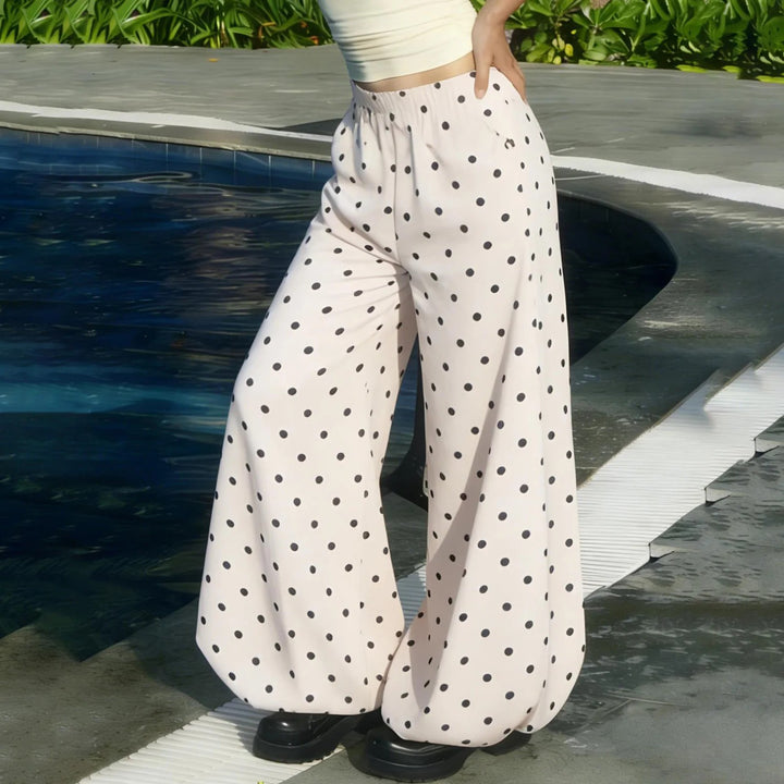 Elara Dot Print Trousers