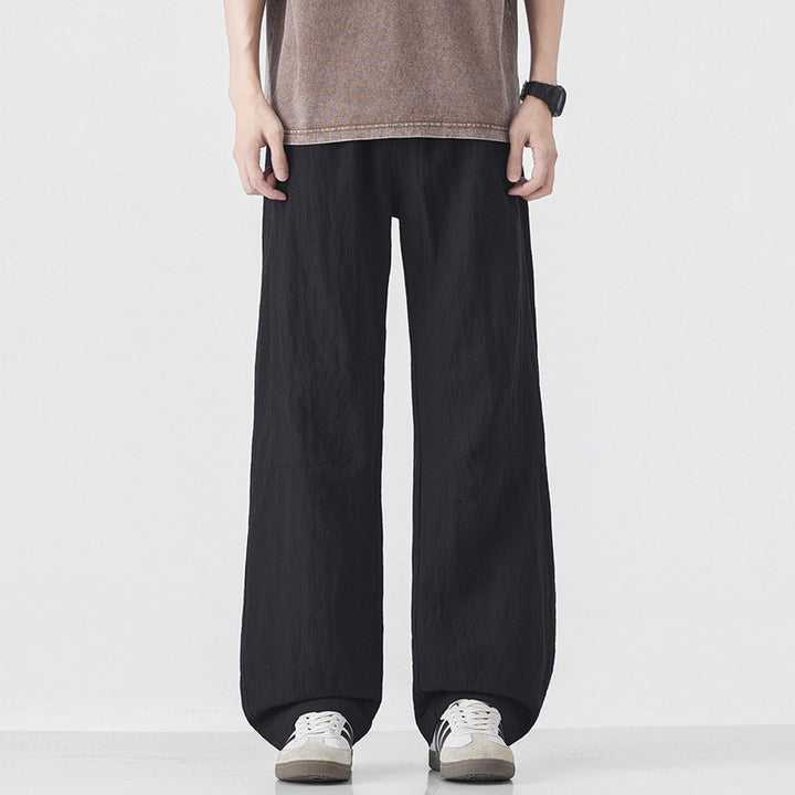 Serres Men's Wide Trousers - Black