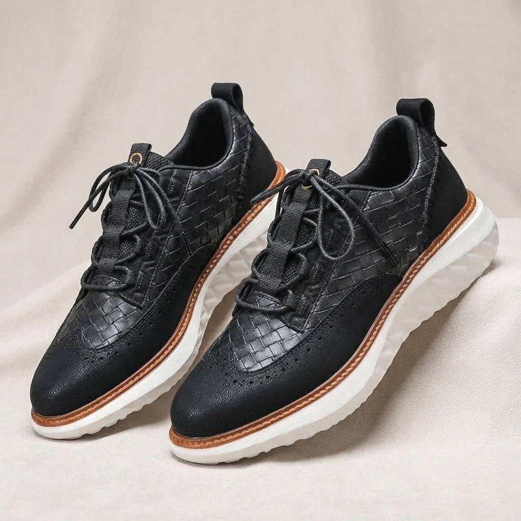 Voyage Leather Wingtip Sneakers