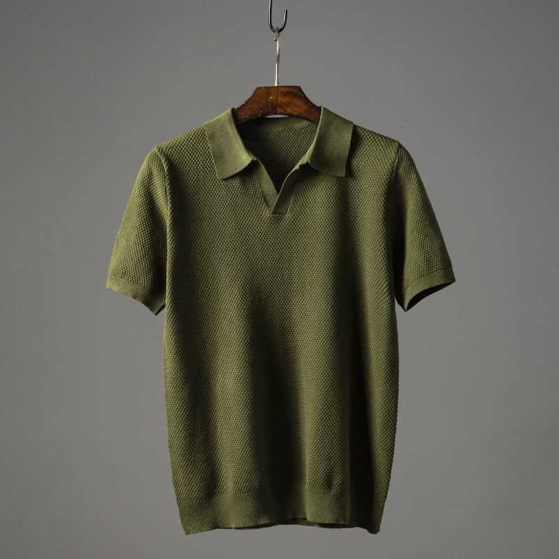 Florence Cotton Polo Shirt - Jade Green
