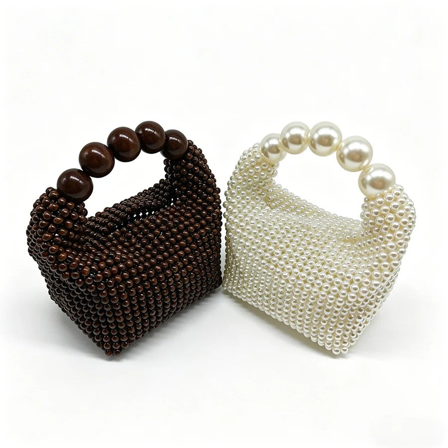 Fontaine Woven Bead Clutch