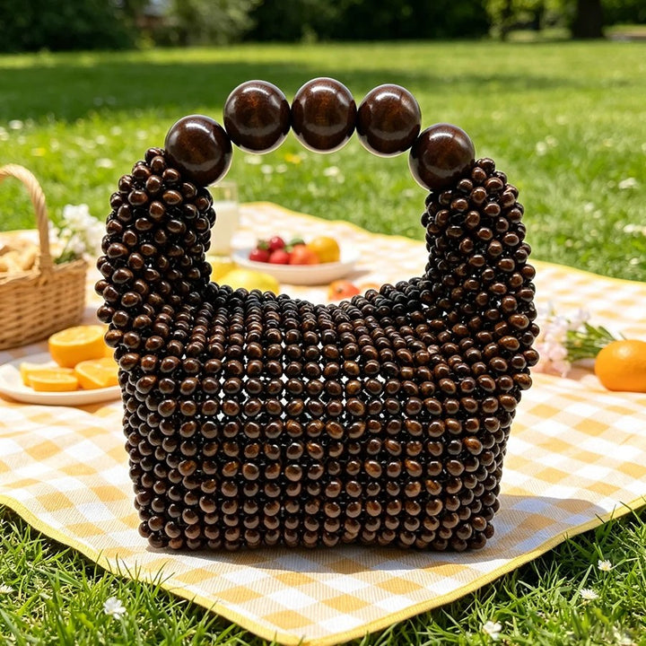 Fontaine Woven Bead Clutch