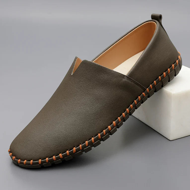 Alessio Leather Moccasins