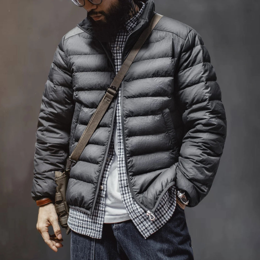 Grenoble Lightweight Down Jacket - Charcoal Grey
