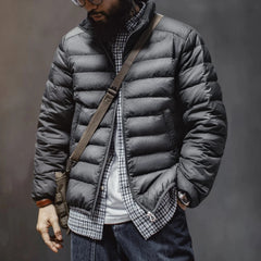 Grenoble Lightweight Down Jacket - Charcoal Grey
