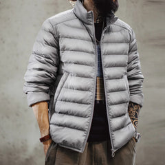 Grenoble Lightweight Down Jacket - Mist Grey