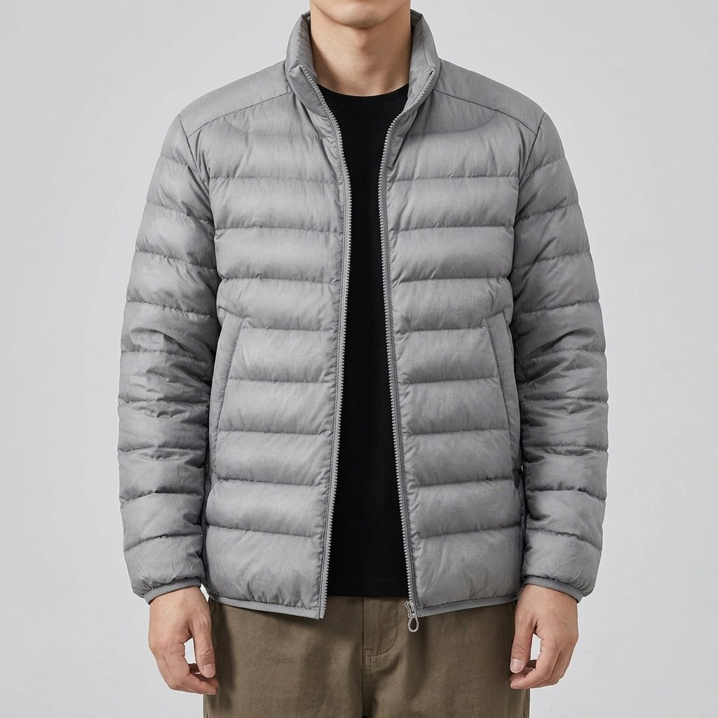 Grenoble Lightweight Down Jacket - Mist Grey