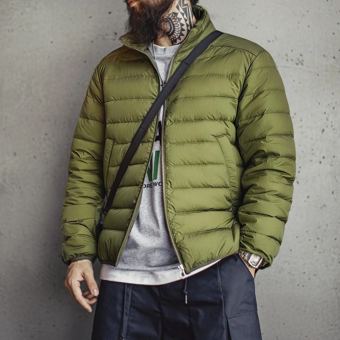 Grenoble Lightweight Down Jacket - Sage Green