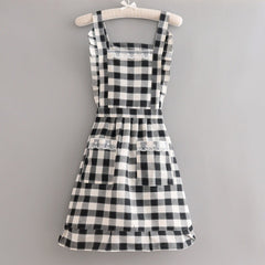 Hartwell Plaid Apron - Ebony