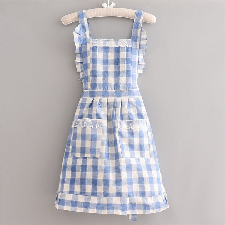 Hartwell Plaid Apron - Navy