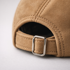Garrick Heritage Suede Ivy Hat — adjustable strap and buckle detail