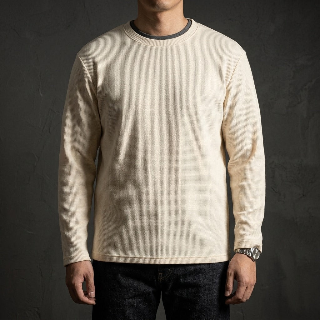 Heavyweight Long-Sleeve Shirt (260G) - Beige