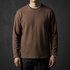 Heavyweight Long-Sleeve Shirt (260G) - Coffee