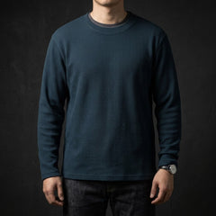 Heavyweight Long-Sleeve Shirt (260G) - Navy Blue