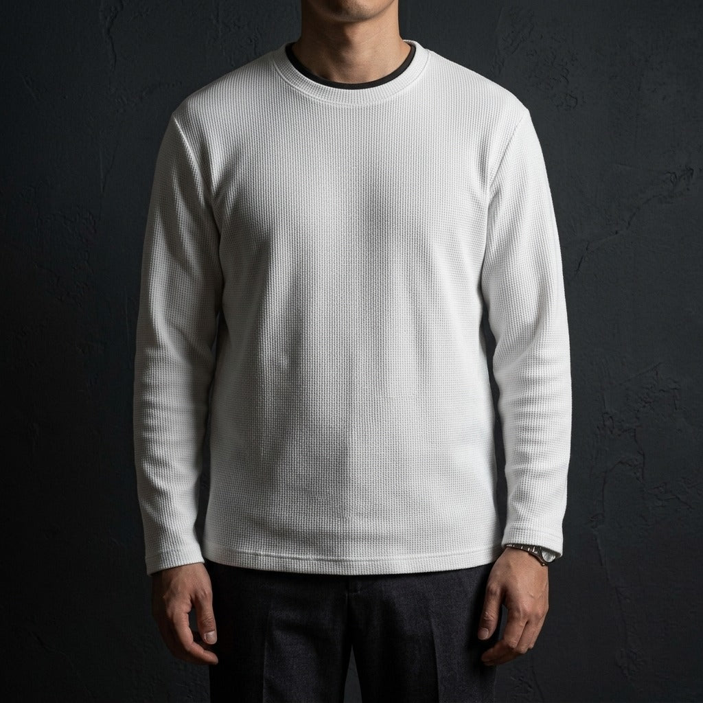 Heavyweight Long-Sleeve Shirt (260G) - White