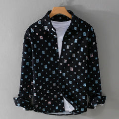 Siena Frayed Denim Shirt - Black