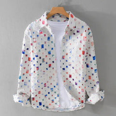 Siena Frayed Denim Shirt - White