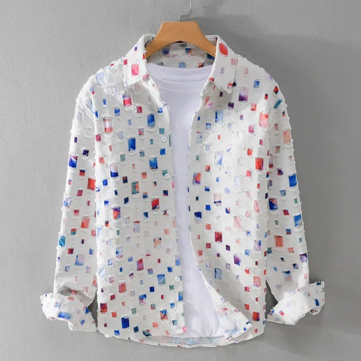 Siena Frayed Denim Shirt - White