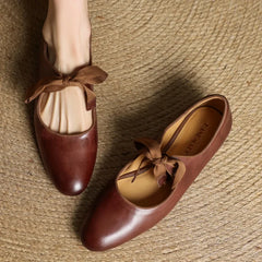 Marvella Leather Ballet Flats