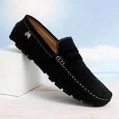 Kensington Leather Driving Loafers - Classic Black