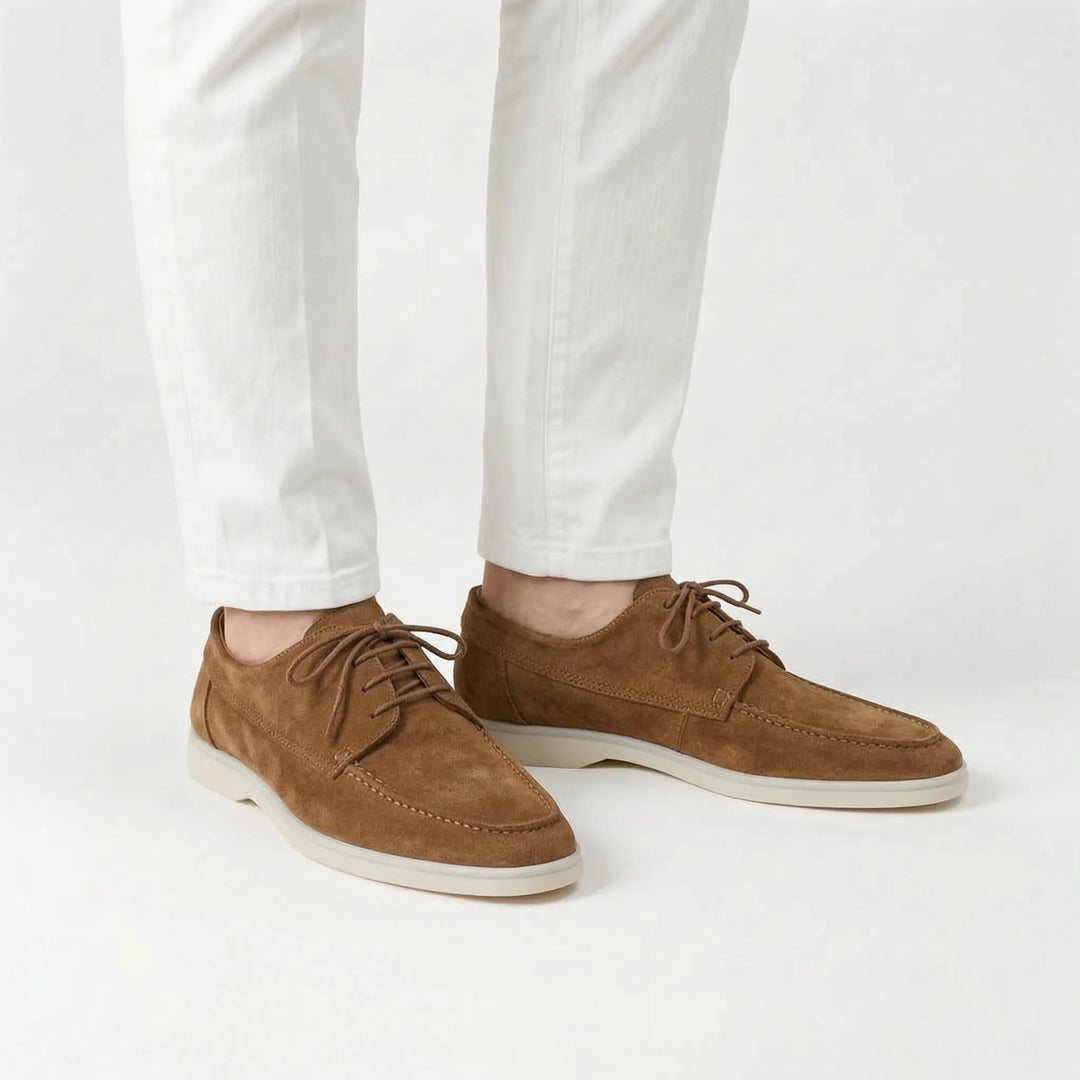 Kensington Leather Lace-Up Shoes - Cognac Brown