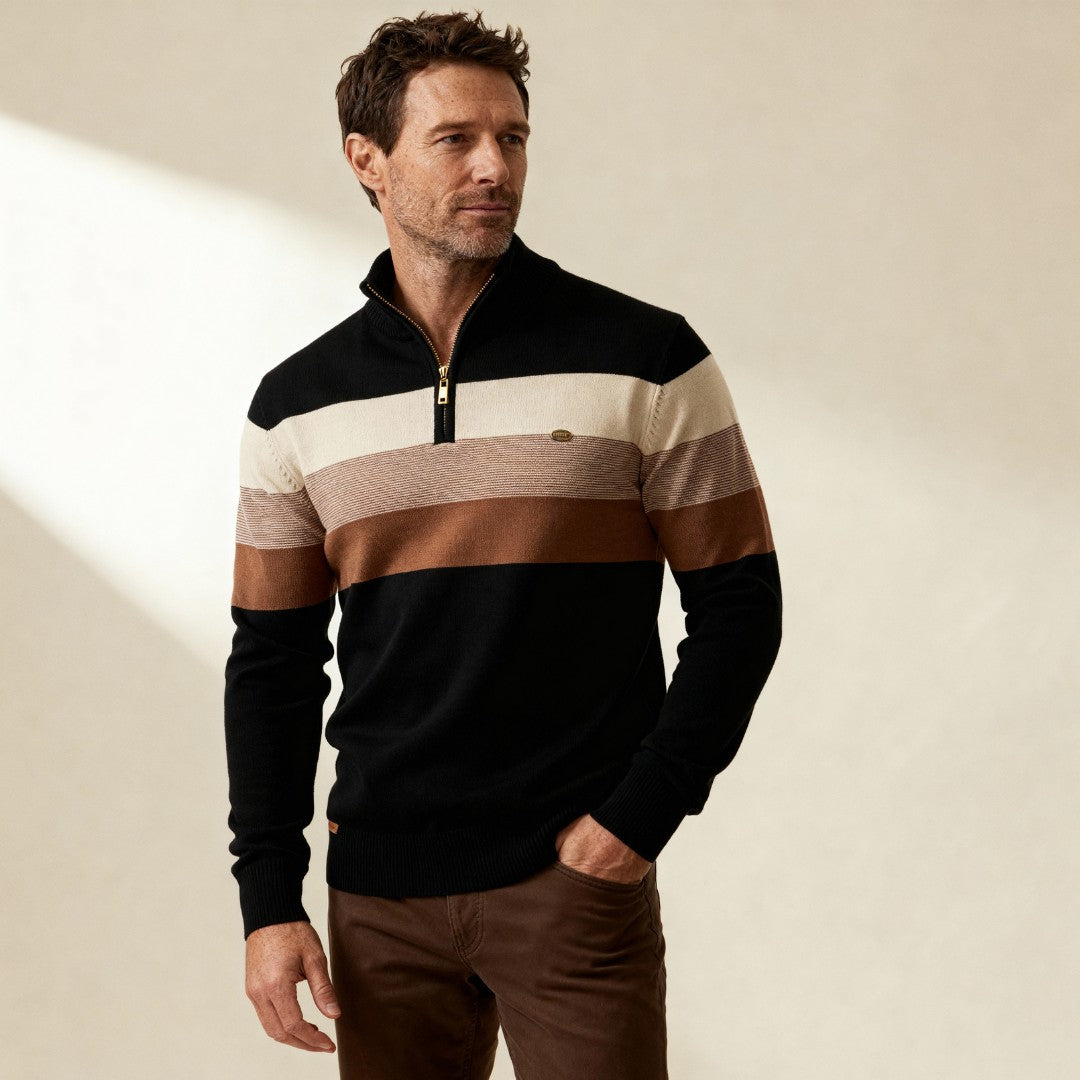 Lazio Knit Quarter Zip Sweater