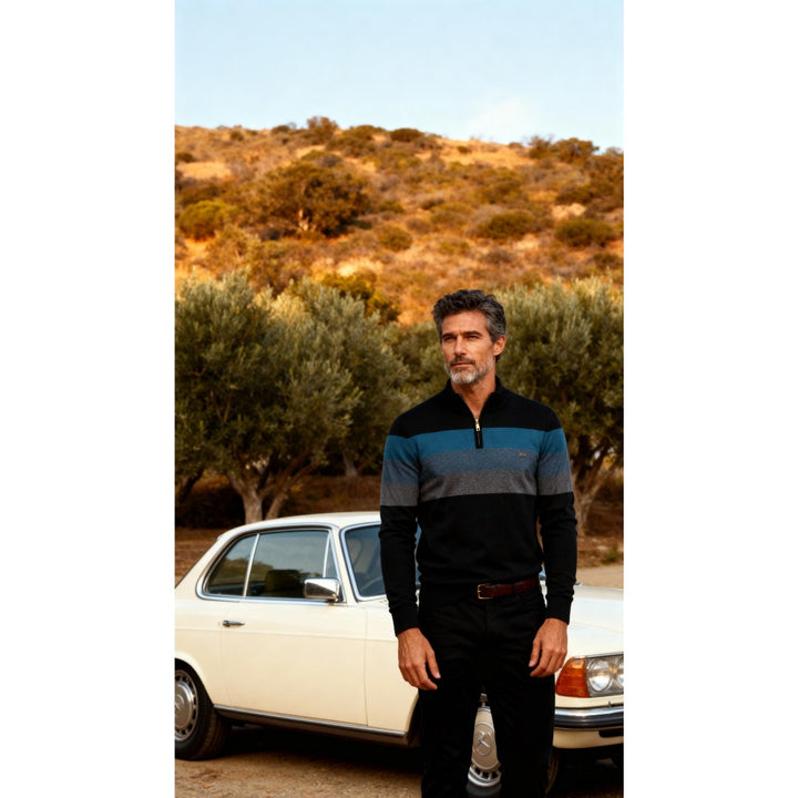 Lazio Knit Quarter Zip Sweater