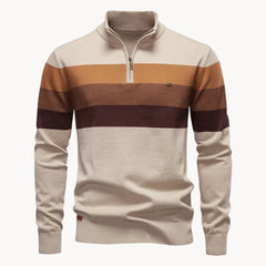 Lazio Knit Quarter Zip Sweater - Desert Sand