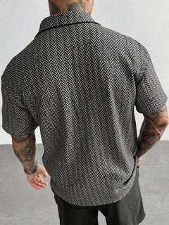 Levan Herringbone Short Sleeve Shirt