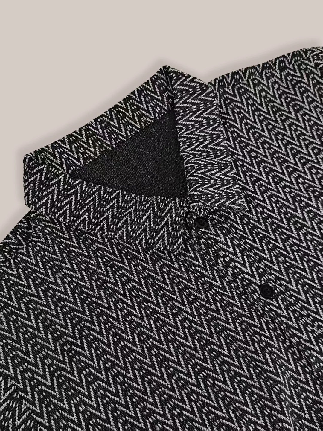 Levan Herringbone Short Sleeve Shirt